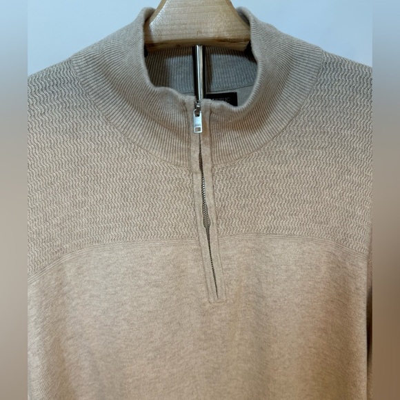Banana Republic Luxe Yarn Half-Zip Sweater – Size XXL cotton/silk/cashmere soft! - Picture 2 of 6